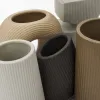 A colorful striped letter vase set in the shape of "LOVE" for home decoration Application Scenario